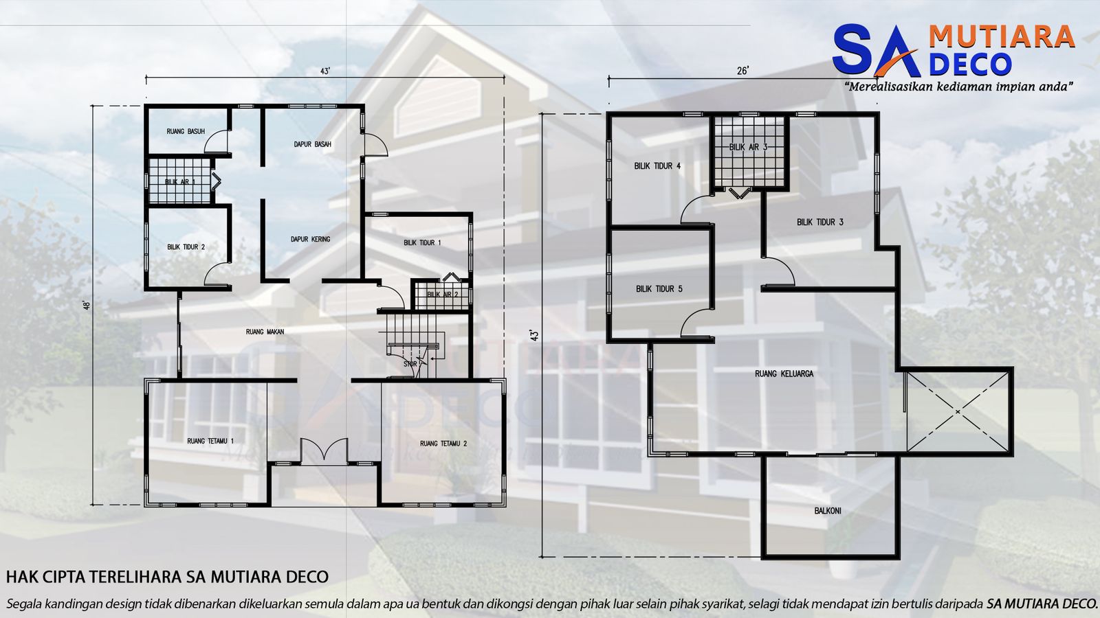 Mutiara Cendekia 2800 - Floor Plan